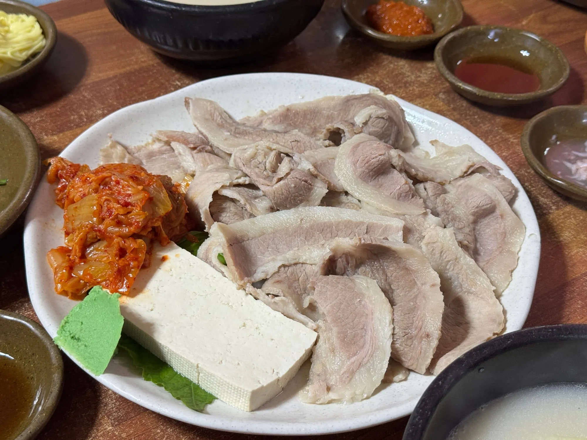 수육과 두부김치