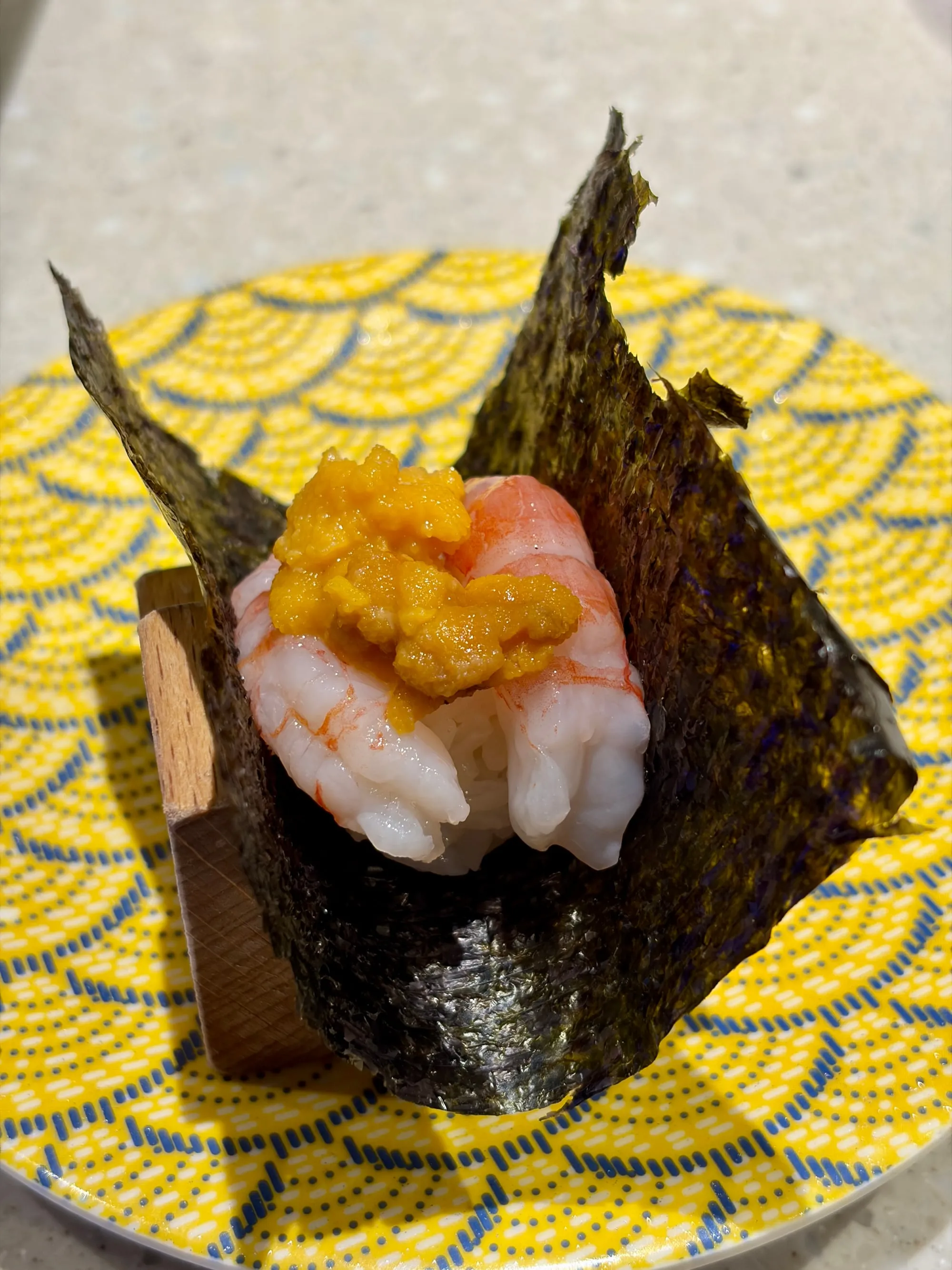 단새우 성게알 감태말이