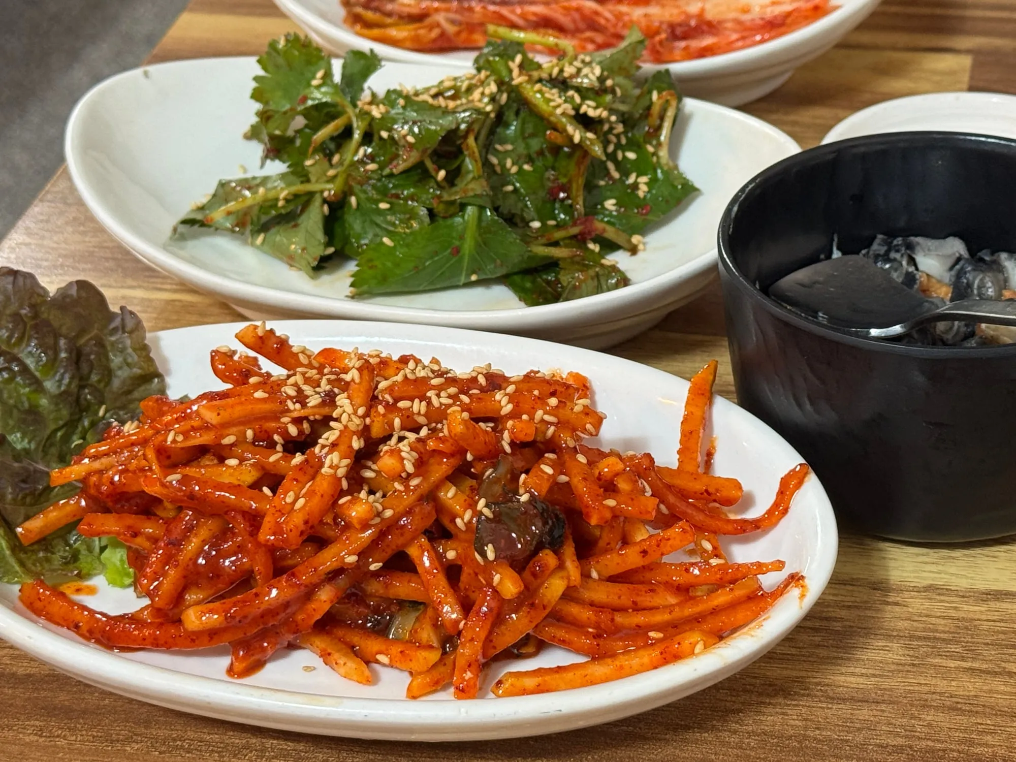 산수쌈밥 상차림